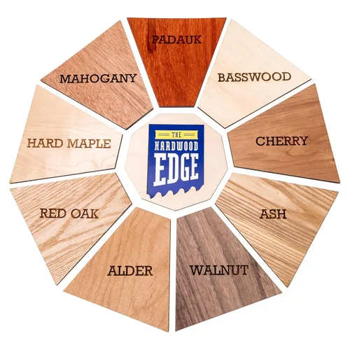 Miniatura 7 de Tablones de roble rojo – Paquete de 2 piezas de madera de roble sin terminar – 1/8 de pulgada (0.118 in) 100% madera dura pura – Grabado láser