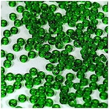 Miniatura 10 de Cuentas de semillas Rocailles PRECIOSA de 0.71 oz 8/0, verde esmeralda Verde esmeralda (50120)