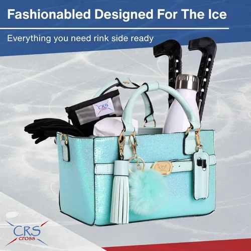Miniatura 172 de CRS Cross Rink Side Tote. Ice Skating Accessory Bag-Figure Skating, Roller, Inline Skaters, Dance, Cheer.Organizes Guards Water Bottle Phone