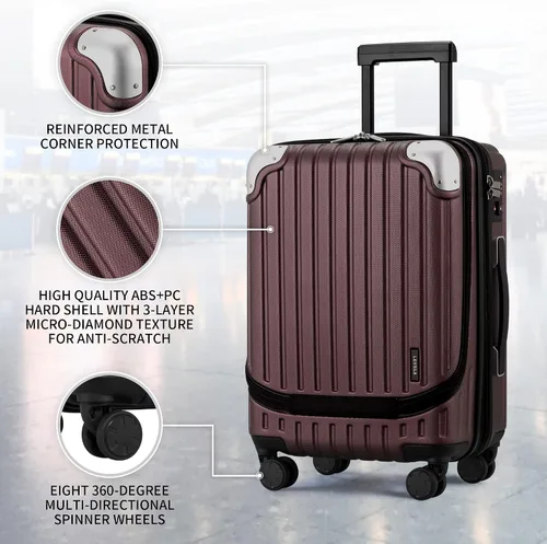 Miniatura 5 de LEVEL8 Grace Luggage Rojo - Casual y de negocios