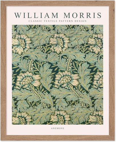 Miniatura 51 de Poster Master Póster vintage de William Morris, estampado de patrón retro de Santiago, arte de flores, arte de patrón textil, regalo para hombres