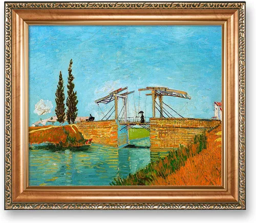 Miniatura 221 de A&T ARTWORK Noche estrellada sobre el Ródano de Vincent Van Gogh. Tamaño del marco: 36 x 30 pulgadas, tamaño de la imagen: 30 x 24 pulgadas