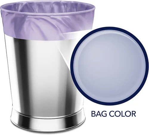 Miniatura 3 de Bolsas de basura pequeñas Color Scents - 4 galones, 480 bolsas en total (8 paquetes de 60 unidades), amarre de solapa - Bolsa lavanda en aroma a