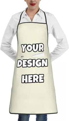 Miniatura 14 de Delantal personalizado con logotipo de imagen, nombre de texto, delantales de cocina personalizados para chef para hombres y mujeres