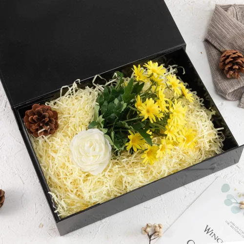 Miniatura 2 de 1 paquete de caja de regalo negra con tapas, pequeña de 12 x 8 x 2.7 pulgadas, cajas de regalo para ropa, cajas de regalo para camisas con cinta