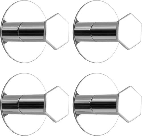 Miniatura 8 de SAYAYO Ganchos autoadhesivos para colgar, ganchos para colgar abrigos de pared, gancho negro mate para toallas para baños, gancho para pegar