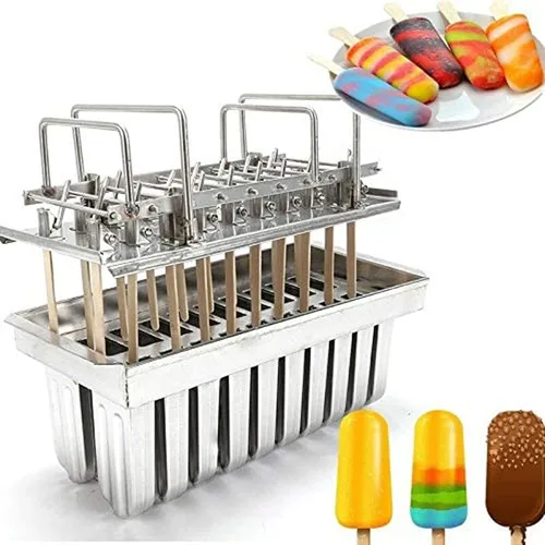 Miniatura 6 de DIY Stainless Steel Molds Ice Pop Molds Pop Ice Cream Stick Holder (30PCS Round head)