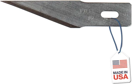Miniatura 6 de Excel Blades Cuchillas de repuesto #2 Hobby - Cuchillas de repuesto de borde recto hechas en Estados Unidos - Paquete de 5