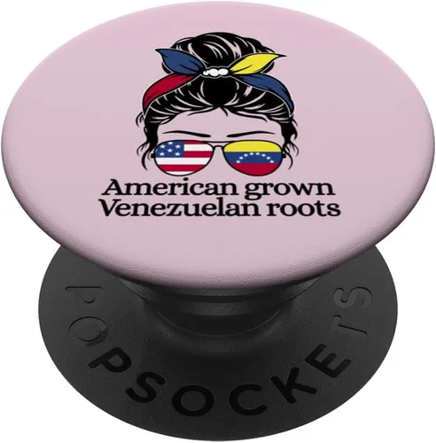Miniatura 6 de Venezuela Heritage American grown with Venezuelan Roots PopSockets MagSafe PopGrip for iPhone