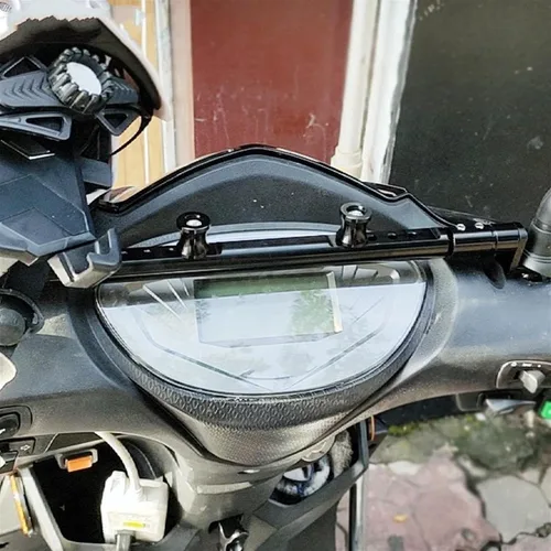 Miniatura 7 de Manillar de motocicleta Palanca de equilibrio Barra transversal GPS Soporte de teléfono para Yamaha MT03 MT-03 (color negro, tamaño: 1)