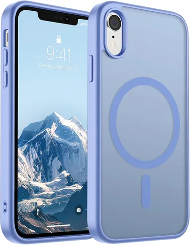Miniatura 85 de SUPFINE Funda magnética para iPhone 11 Pro Max (compatible con MagSafe) (protección contra caídas de grado militar), delgada, translúcida mate, a