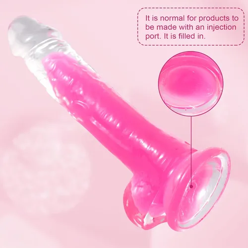 Miniatura 6 de Consolador grande de gelatina de 8.5 pulgadas que brilla en la oscuridad, con fuerte ventosa para hombres y mujeres