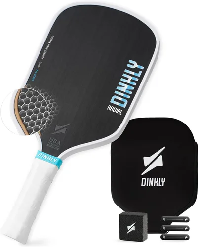 Miniatura 19 de Juego de 2/4 palas de pickleball - Raqueta de pickleball de grafito/fibra de vidrio aprobada por USAPA, 2 raquetas de pickleball, 4 pelotas y 1 2