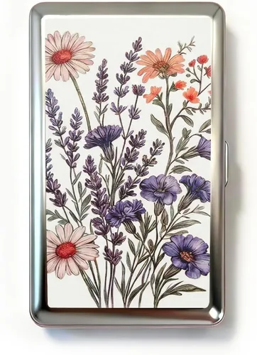 Miniatura 13 de Vintage Art Deco - Funda versátil para tarjetas y efectivo, cartera delgada de metal para mujeres y hombres, tarjetas de visita de identificación
