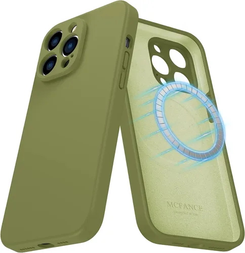 Miniatura 57 de Funda de silicona con soporte para iPhone 17 Pro [compatible con MagSafe] [Protección completa de la cámara] (6.3 pulgadas 2025), fundas de teléfono