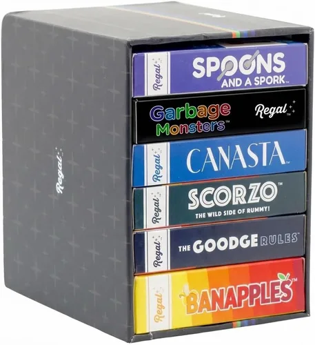 Miniatura 7 de Regal Games Conjunto de juegos de cartas divertidos para adultos – Canasta, Spoons and a Spork, Garbage Monsters, ScorZo, The Goodge Rules