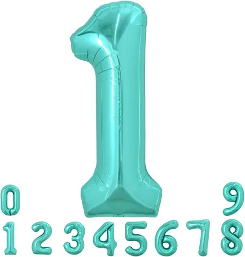 Miniatura 154 de TONIFUL 40 Inch Pastel Blue Number 8 Foil Balloons Large Mylar Foil Digital 8 Balloons for 8th Birthday, Gender Neutral Party, Baby Shower, Oro rosa