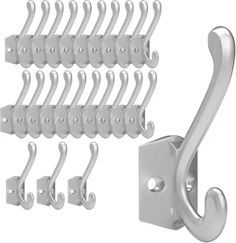Miniatura 15 de CBWLWJ Paquete de 16 ganchos de pared resistentes para colgar en la pared, para sala de estar, baño, cocina, para abrigo, bolsa, bufanda, toalla
