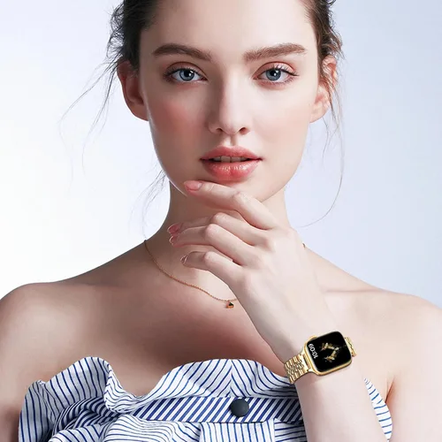 Miniatura 6 de Compatible con correas de Apple Watch para hombres de 1.654 pulgadas (Serie 10) 1.614 pulgadas, 1.575 pulgadas, 1.496 pulgadas, acero inoxidable