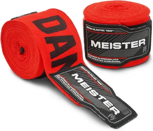 Miniatura 13 de Vendas para mano semielásticas de 180 pulgadas Meister Adult, vendas para MMA (artes marciales mixtas) y boxeo (par) todos