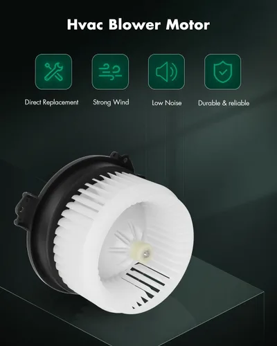 Miniatura 2 de SCITOO Motor soplador de calentador HVAC con jaula de ventilador frontal 700293 para Chrysler para 200 2015-2017 Sedán, para Jeep para Cherokee