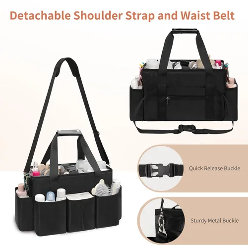 Miniatura 4 de Bolsa de viaje para estilista, bolsa de viaje extra grande para herramientas para el cabello, organizador de herramientas para el cabello