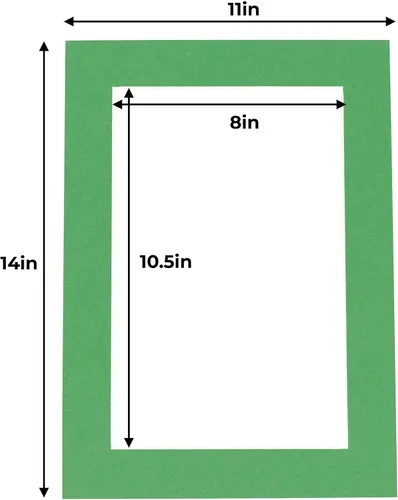 Miniatura 87 de 8.5x11 Mat for 11x14 Frame - Precut Mat Board Acid-Free Brown 8.5x11 Photo Matte Made to Fit a 11x14 Picture Frame, Premium Matboard for Family