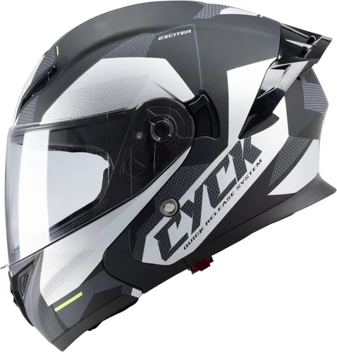 Casco integral para hombres y mujeres adultos con protector solar ahumado Tonto Negro Racing