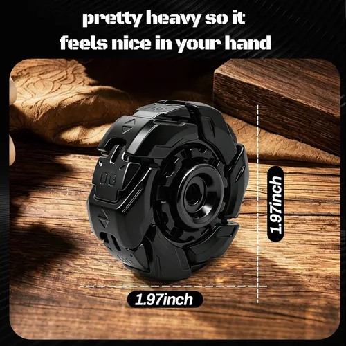Miniatura 2 de EDC Fidget Sliders - Juguetes de metal para adultos para TDAH y ansiedad, autismo, alivio del estrés, juguetes de clicker, color negro