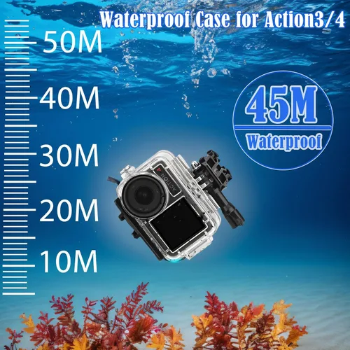 Miniatura 4 de PCTC Funda impermeable de 147.6 ft para DJI Osmo Action5 Pro, accesorios para DJI Osmo Action5 Pro/4/3 funda impermeable, carcasa protectora