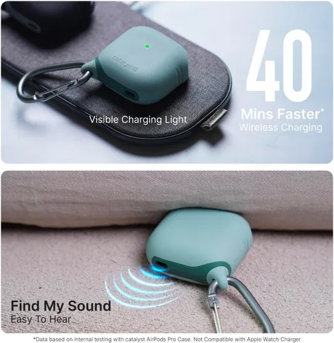Miniatura 6 de Catalyst Funda impermeable para AirPods 4, protección contra caídas para Apple AirPods de 4ª generación con mosquetón, funda de silicona de carga A4