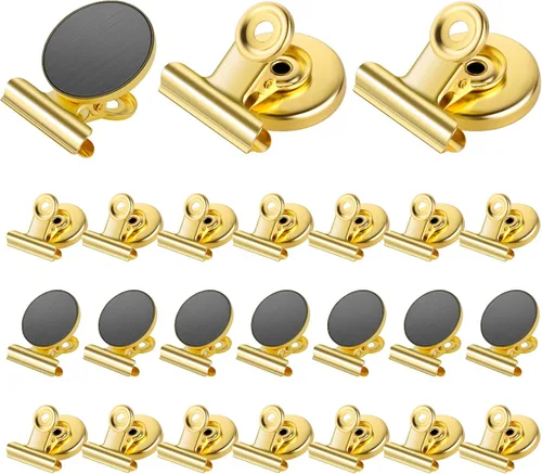 Miniatura 9 de Grtard Paquete de 24 Clips Magnéticos de Servicio Pesado, Clips Magnéticos Negros para Refrigerador, Imanes de Refrigerador, Clip Magnético Fuerte