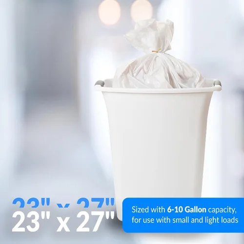 Miniatura 4 de Reli. Bolsas de basura de 6 a 10 galones 1000 bolsas transparentes Baño Fuertes Basura