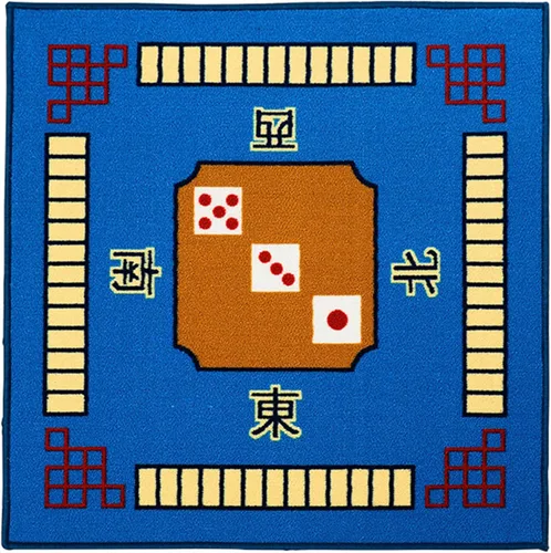Mahjong - Tapete antideslizante para mesa de póquer de mahjong mahjong majiang, tapete de juego de cartas Paigow de 34.65 x 34.65 pulgadas (34.6 x