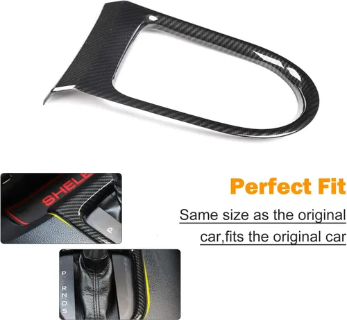 Miniatura 5 de RT-TCZ Cubierta del marco del panel de cambio de marchas, accesorios adhesivos compatibles con Ford Mustang 2015 2016 2017 2018 2019 2020 2021 2022