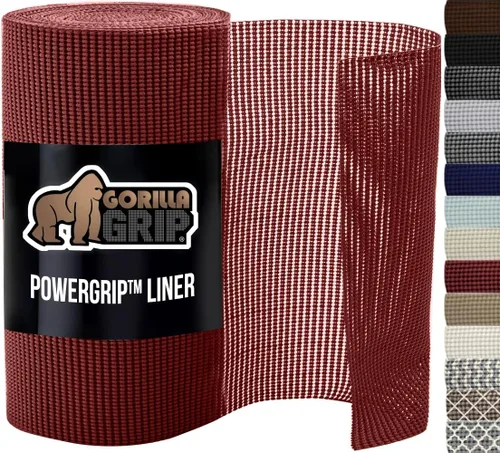 Miniatura 30 de GORILLA GRIP powerGRIP - Forro para cajones y estantes de gabinete, agarre fuerte y resistente, forros no adhesivos para proteger gabinetes