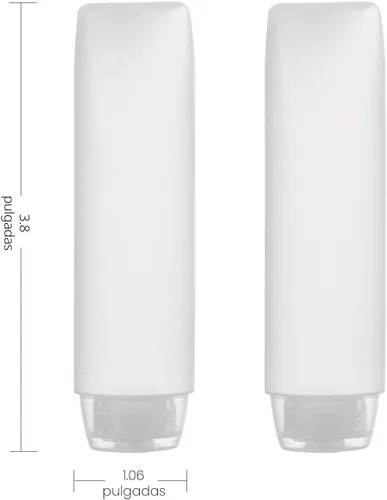Miniatura 2 de OTO Paquete de 6 botellas de plástico de tamaño de viaje para líquidos, 1.0 fl oz/1 onza líquida, aprobados por la TSA para maquillaje, artículos