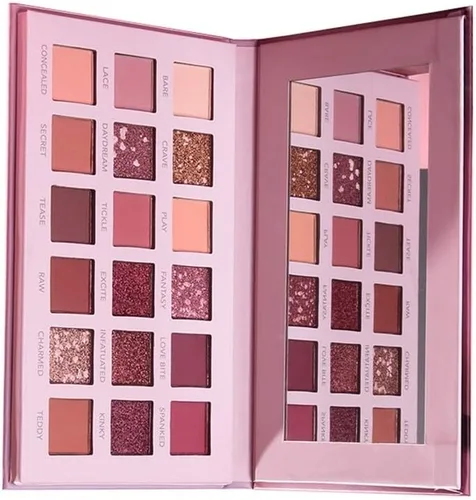 Paleta de sombra de ojos de la belleza de 18 colores, polvo liso pigmentado encantador del maquillaje del ojo