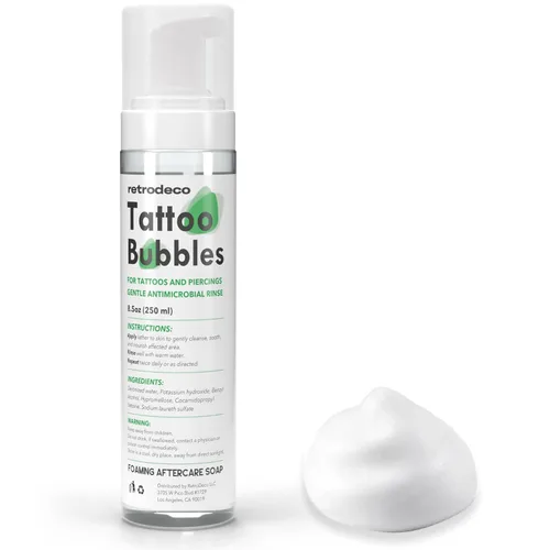 Miniatura 8 de Blue Bubbles - Jabón espumoso de 8.5 onzas para sanar, limpiar y limpiar la piel y piercings, fórmula suave, hidratante y vegana