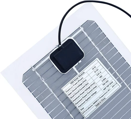 Miniatura 5 de XINPUGUNAG Kit de panel solar de 18 V 10 W, cargador de batería semi-flexible de célula monocristalina DIY módulo conector DC 12 V 5 V USB