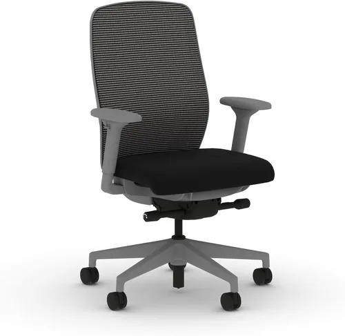 Miniatura 18 de HON Nucleus - Silla de trabajo con control avanzado de inclinación sincronizada, silla de oficina con soporte lumbar, brazos ajustables en altura