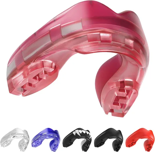 Miniatura 8 de SAFEJAWZ Protector bucal para aparatos ortopédicos, protección superior e inferior, protector bucal remoldeable con estuche para boxeo, baloncesto