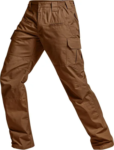 Miniatura 9 de CQR Pantalones tácticos para hombre, resistentes al agua, pantalones cargo Ripstop, ligeros EDC trabajo, senderismo, ropa para exteriores