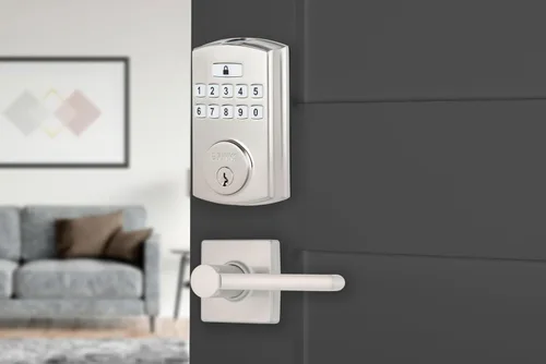 Miniatura 10 de BRINKS Cerraduras de Seguridad para Puerta, Entrada sin Llave de Alta Seguridad, Cerradura de Puerta Electrónica Inteligente con Cerradero, Hasta 50