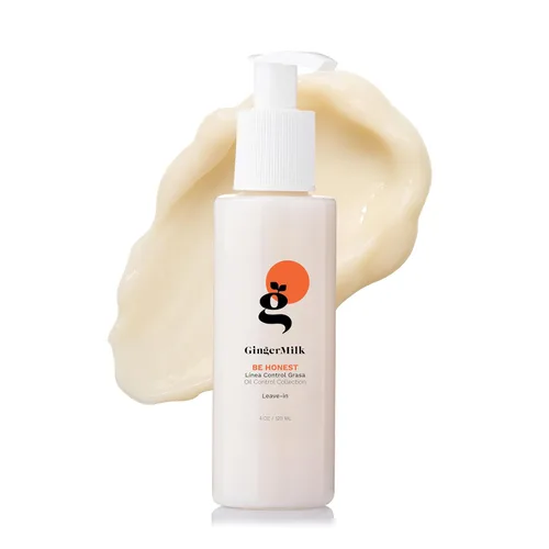 Acondicionador sin enjuague de leche de jengibre para todo tipo de cabello. Control del encrespamiento, mejora el brillo, hidratación profunda,