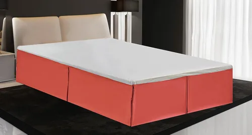Miniatura 8 de Linen Plus - Falda de cama plisada de lujo de 14.0 pulgadas. De caída plisada, guardapolvos, color sólido., Negro, Completo