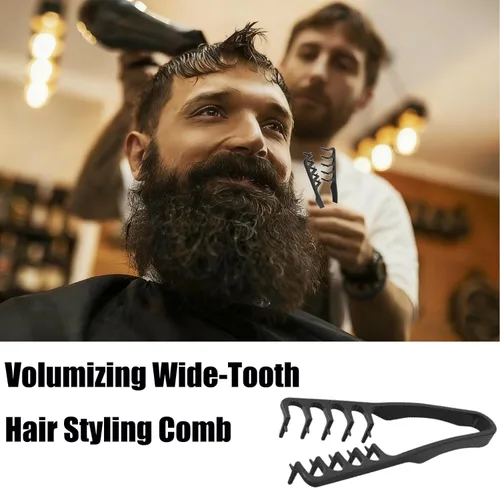 Miniatura 6 de Peine de textura, peine de peinado de textura, peines de cabello de dientes anchos voluminosos, diseño plegable de viaje, herramienta de peinado