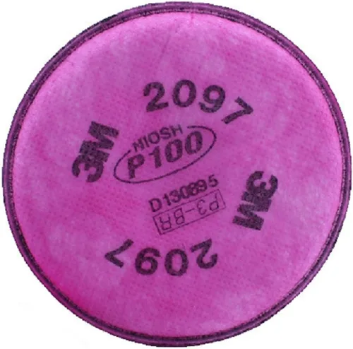 Miniatura 3 de 3M Filtro de partículas 2097/07184(AAD), P100 Protección respiratoria con nivel de molestia Alivio de Vapor Orgánico - 1 Par