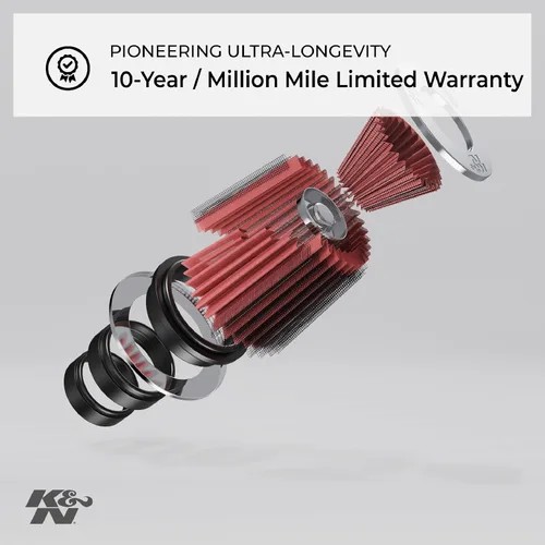 Miniatura 3 de K&N Filtro de Aire del Motor: Alto Rendimiento, Premium, Filtro de Aire para Motos: Compatible con 2006-2018 YAMAHA