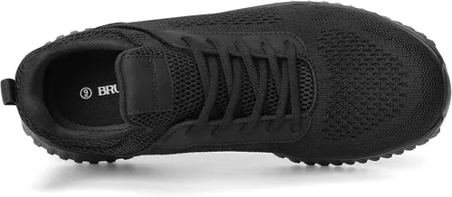 Miniatura 8 de Bruno Marc Zapatos de trabajo antideslizantes para hombre, zapatos para caminar, color negro y ligero, para cocinero, cocina, restaurante, tenis